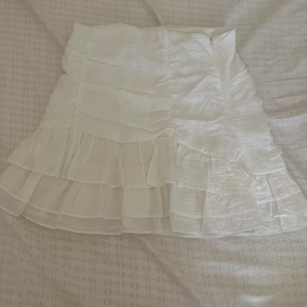 White layered skirt